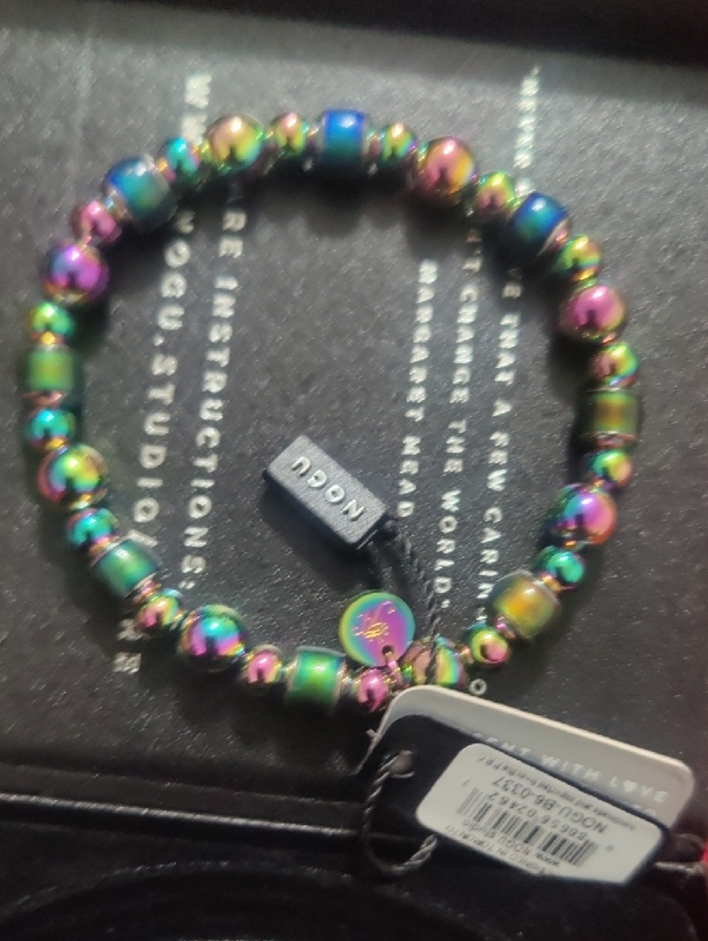 NOGU Iridescent Beaded Bracelet - Multicolor - Picture 9 of 9